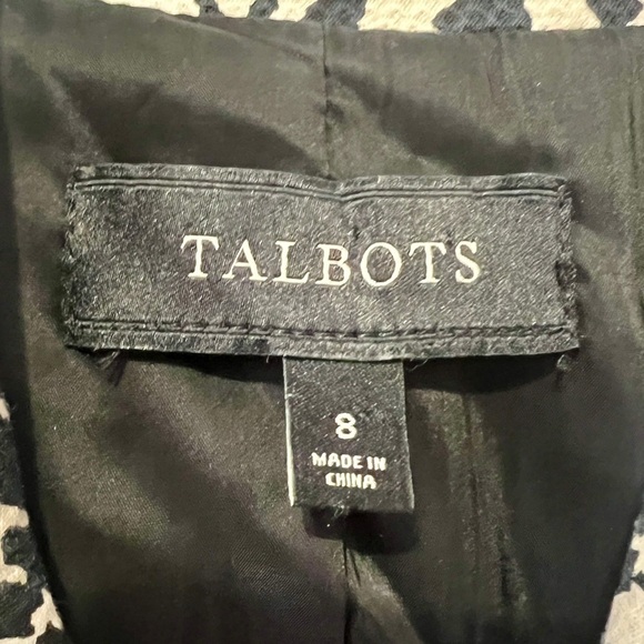 Talbots Mixed Animal Print Classic Button Blazer - Size 8 - Picture 5 of 8